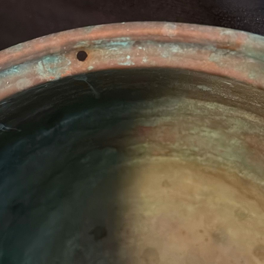 Two Copper and Brass Pots - image 9 of 15