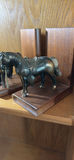 Vintage Bronze Horse Bookends; Plaster Victorian Style Bookends - thumbnail 2 of 13