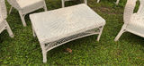 6-Piece White Whicker Outdoor Lounge Set - thumbnail 14 of 20