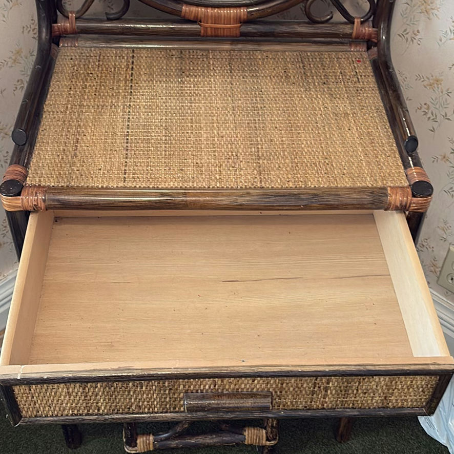 Bamboo & Rattan Vanity Set - image 5 of 11