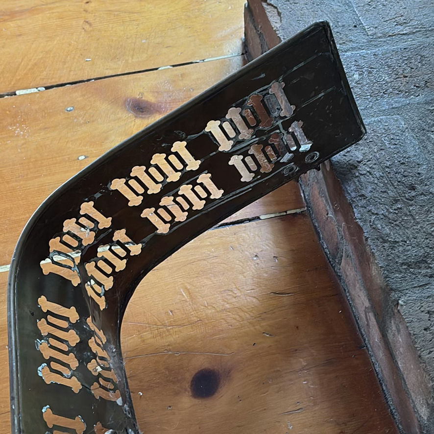 Antique Brass Fireplace Fender - image 9 of 15