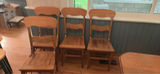 Solid Oak Dinning Table & 5 Chairs - thumbnail 13 of 13