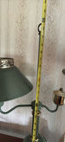 Green Tole Painted Metal Table Lamps - thumbnail 2 of 11
