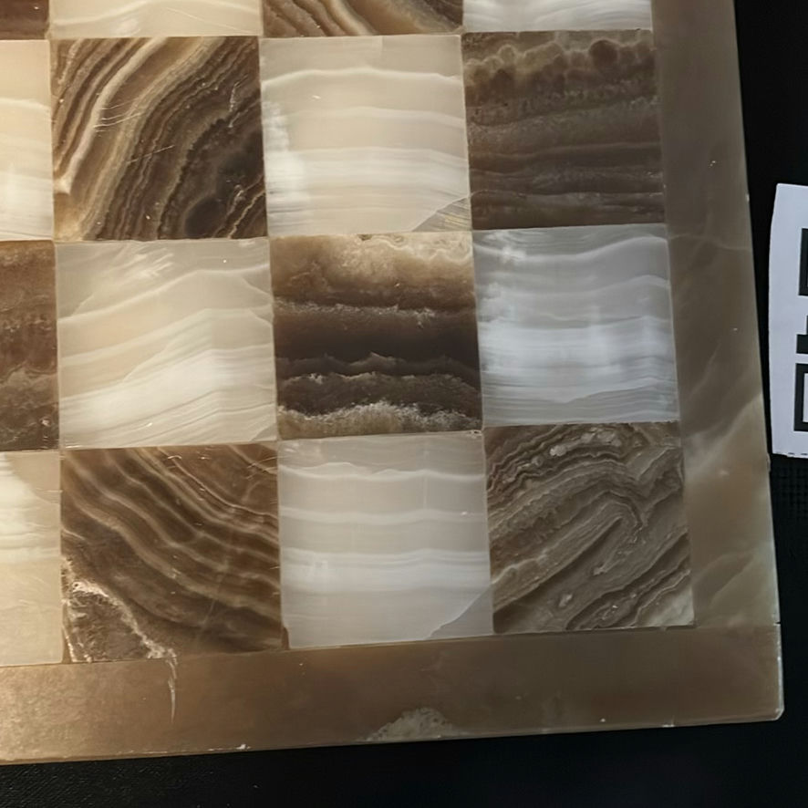 Mexican Brown & White Onyx Chess Set - image 4 of 13