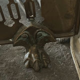 Antique Brass Fireplace Fender - thumbnail 7 of 15