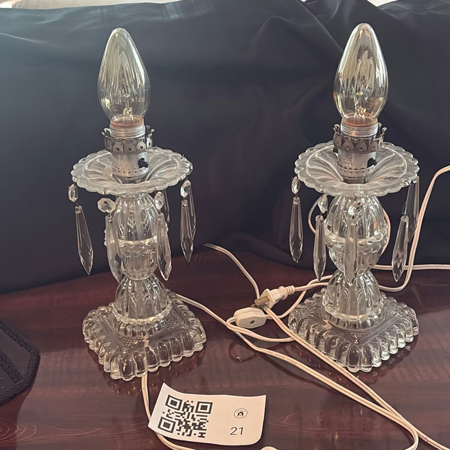 Two Boudoir Table Lamps - image 2 of 7