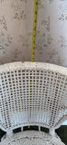 White Wicker Chair, Shelf and Basket - thumbnail 10 of 16