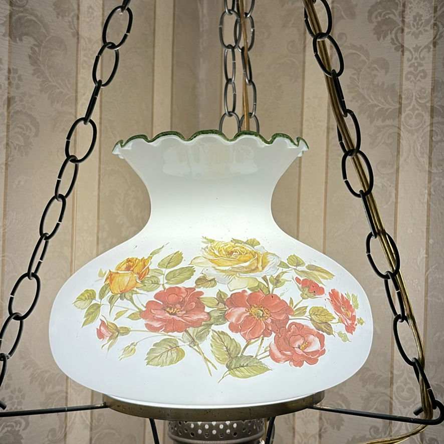Vintage 1970’s Hanging Swag Lamp - image 4 of 8