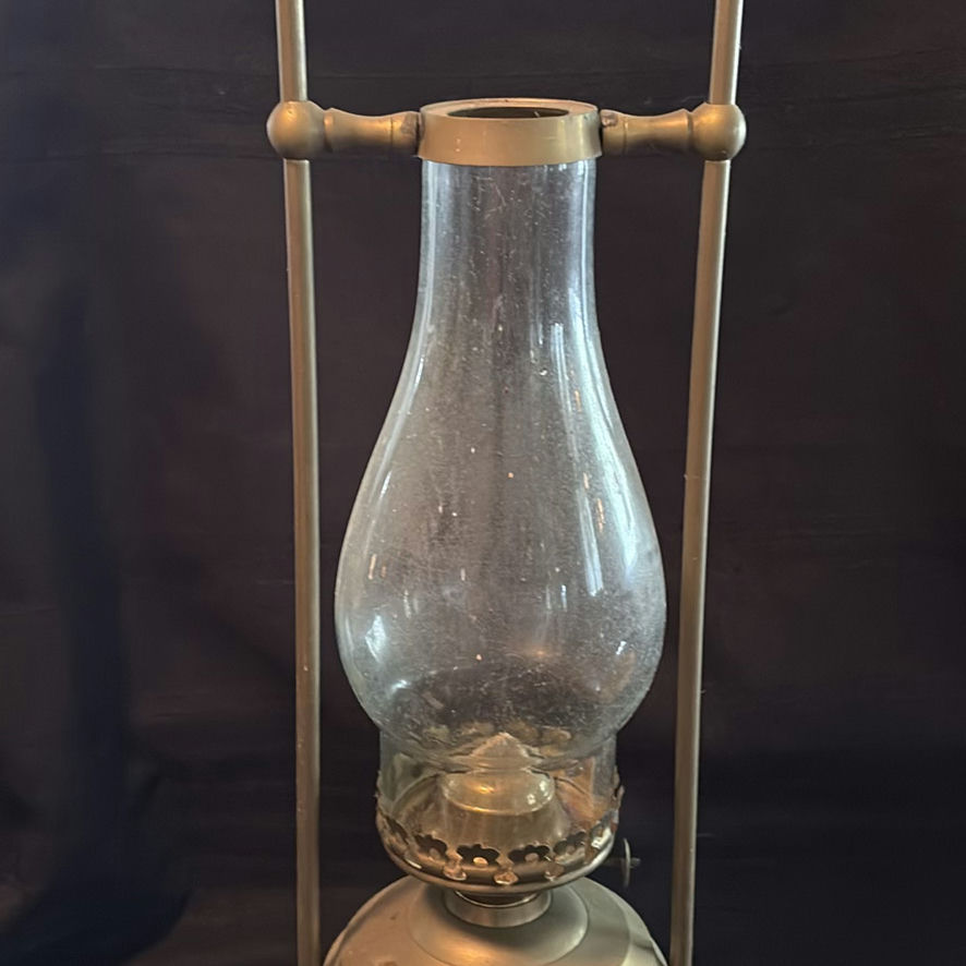 Metal Oil Lantern with Glass Chimney - image 3 of 10