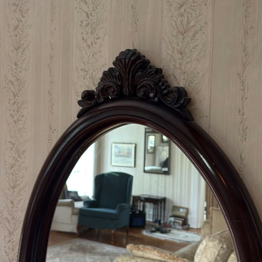 Hallway Oval Mirror & Side Table - image 11 of 13