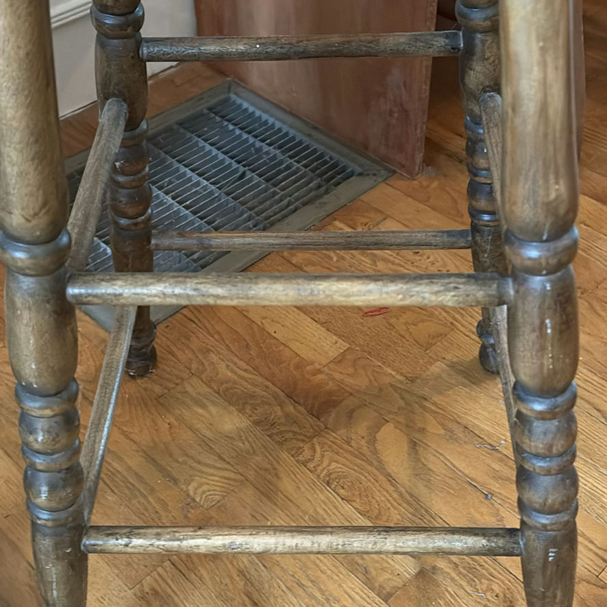 Tall Wooden Plant Stands & Farmhouse Stool - image 8 of 19