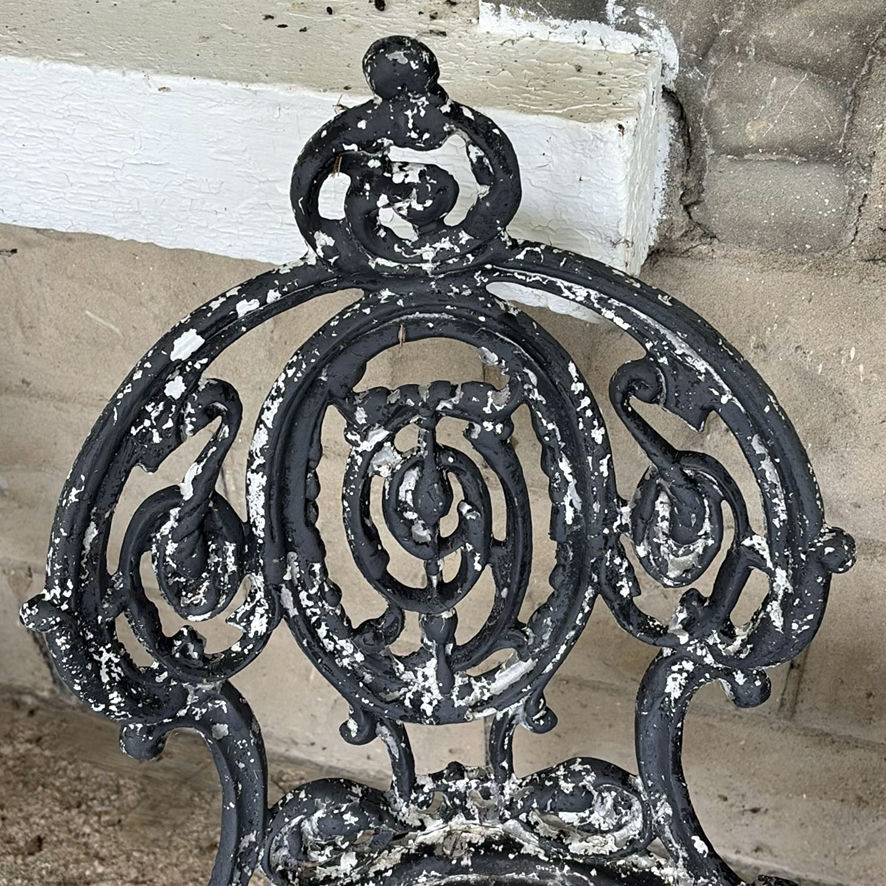 Weathered Cast Iron Bistro Set - image 11 of 13