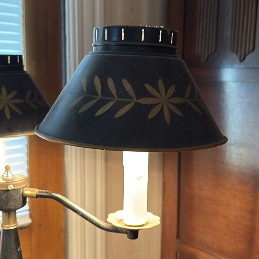 Vintage Toleware Floor Lamp - image 8 of 12