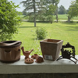 Garden Planter Pot, Greenhouse Hose Guide, and Small Decorative Garden Items - thumbnail 1 of 13