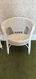 White Wicker Chair, Shelf and Basket - thumbnail 9 of 16