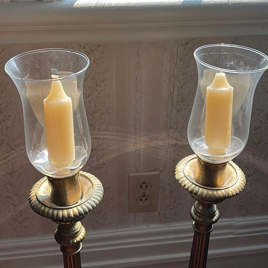 Brass Torchiere Candle Pillars - image 10 of 13