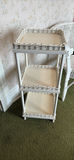 White Wicker Chair, Shelf and Basket - thumbnail 8 of 16