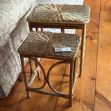 Vintage Wicker & Bamboo Side Tables - thumbnail 1 of 12