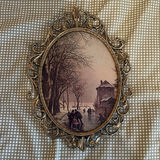 Ornate Metal Oval Framed Art - thumbnail 2 of 11