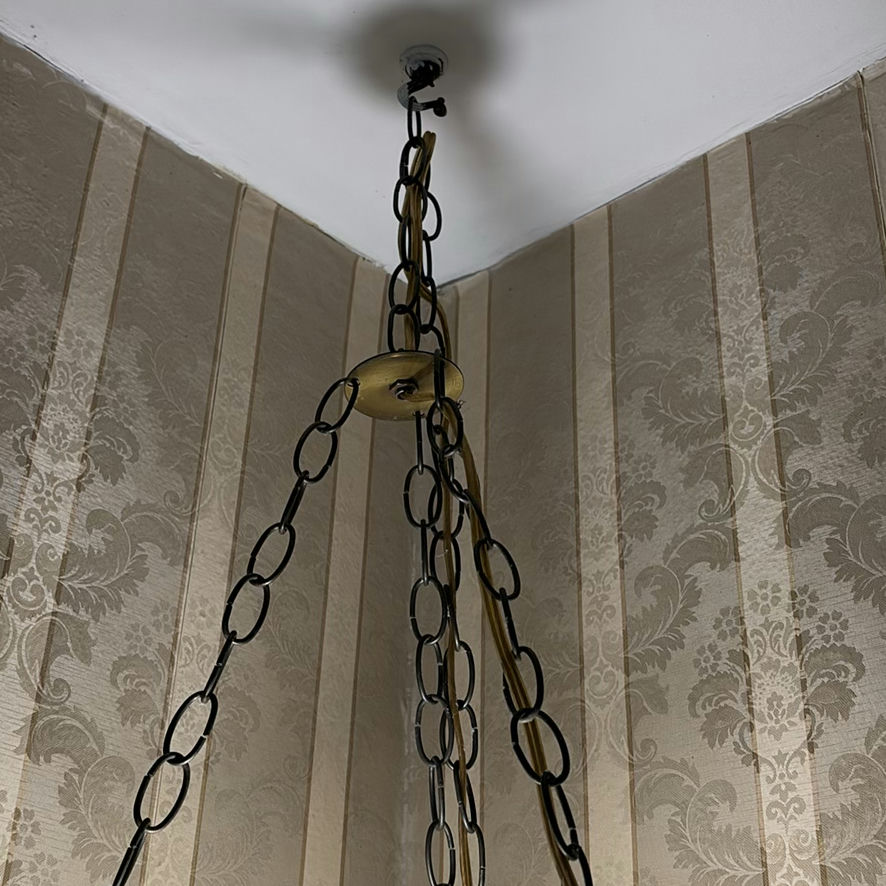 Vintage 1970’s Hanging Swag Lamp - image 7 of 8