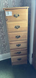 Tall 6 Drawer Wood Dresser - thumbnail 1 of 12