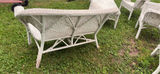 6-Piece White Whicker Outdoor Lounge Set - thumbnail 19 of 20