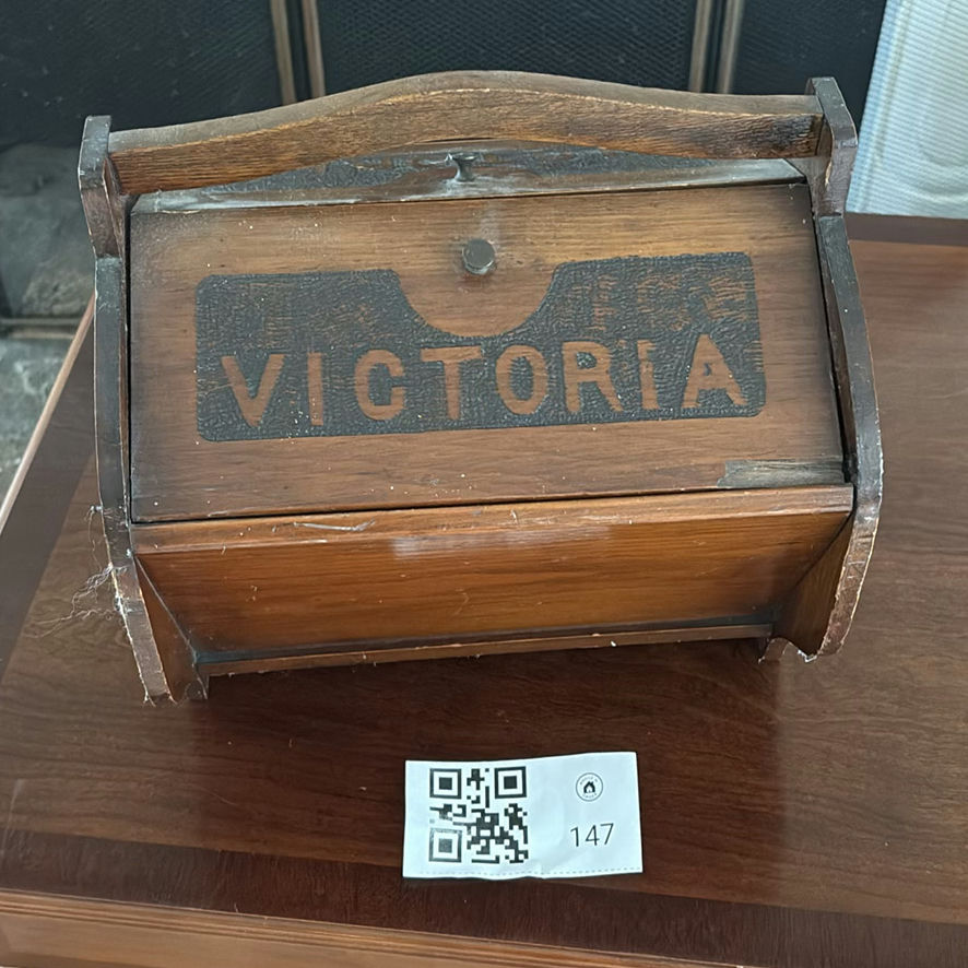 Victoria Wooden Sewing Box - image 1 of 13