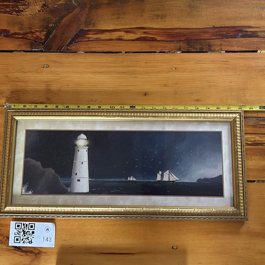 Two Framed Landscape and Lighthouse Prints - image 7 of 13