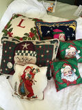 Set of Christmas-themed decorative pillows - thumbnail 1 of 2