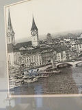 Framed black-and-white cityscape print - thumbnail 3 of 4
