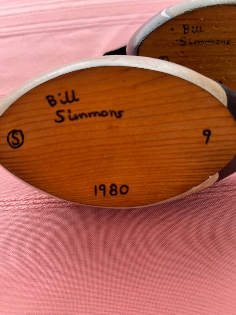 Two carved wooden duck decoys signed by Bill Simmons (1979–1980) - image 2 of 3