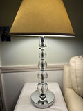 Crystal Glass Sphere Column Table Lamp - thumbnail 2 of 3