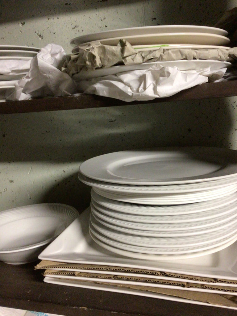 white ceramic plates and bowls - image 2 of 4
