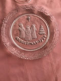 Set of four embossed Christmas glass plates - thumbnail 3 of 3