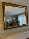 Ornate gold-framed wall mirror 32x26 - thumbnail 1 of 2