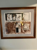 Abstract geometric artwork in a gold frame - thumbnail 2 of 2