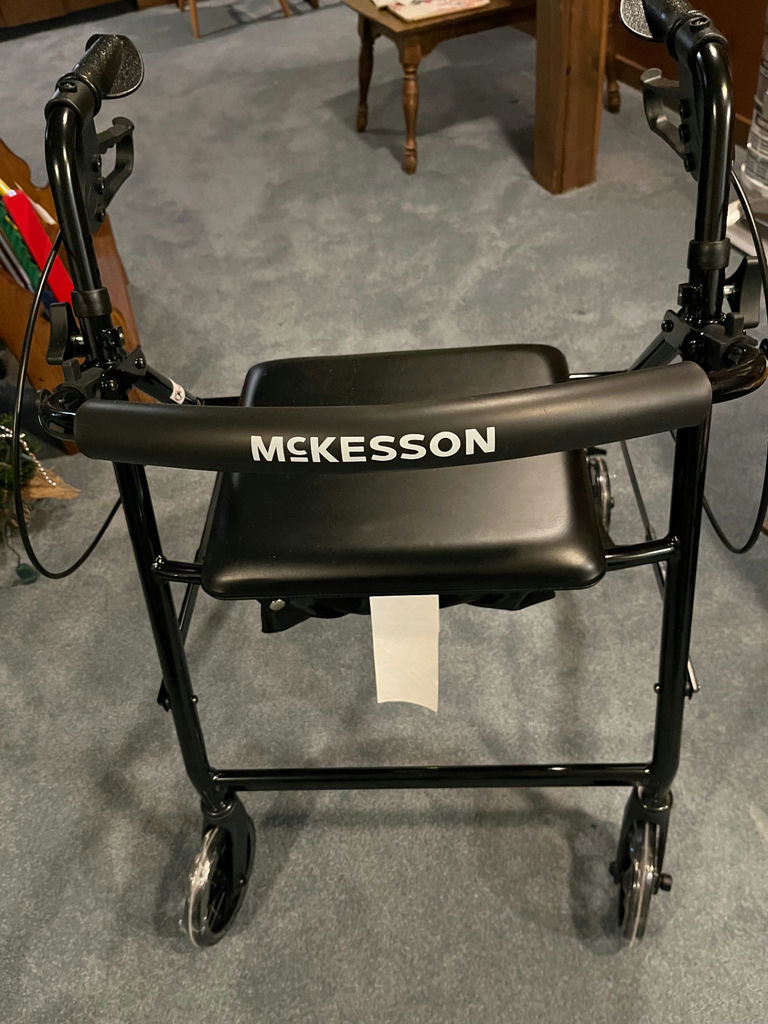 McKesson Rollator Walker with Seat and Storage Bag - image 1 of 2