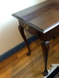 Dark Wood Side Table with Drawer - thumbnail 3 of 3