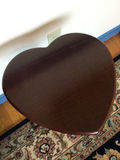 Heart-shaped pedestal end table - thumbnail 2 of 4