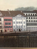 European riverside town painting - thumbnail 3 of 4