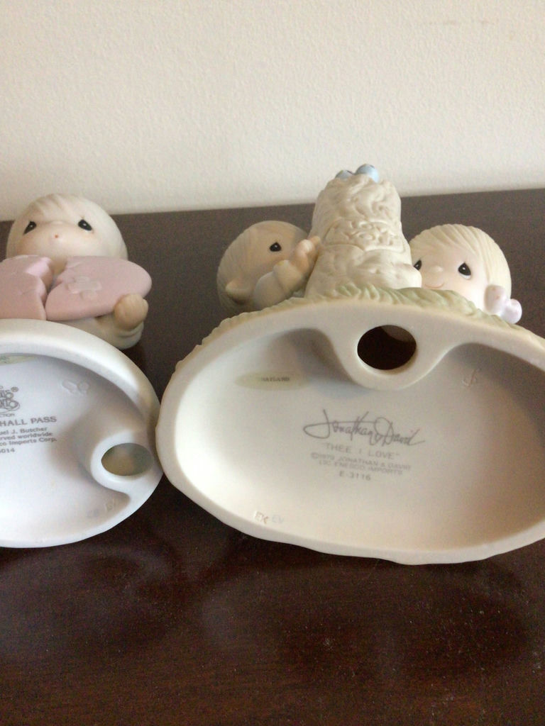 Precious Moments Pastel ceramic children's figurine set - image 5 of 5