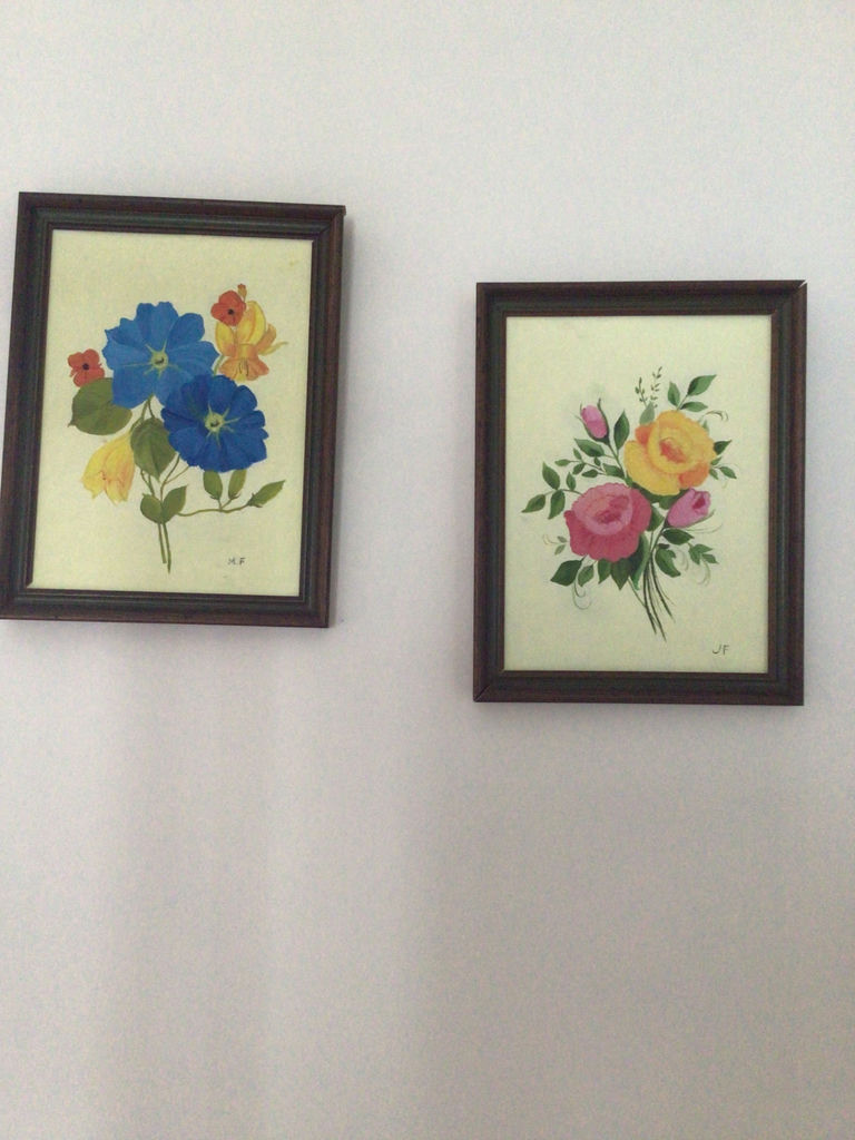 Two Framed Floral Prints - image 1 of 3