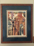 Framed Abstract Cityscape Print - thumbnail 1 of 3