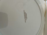 Floral porcelain cake plate with matching small porcelain knife - thumbnail 2 of 2