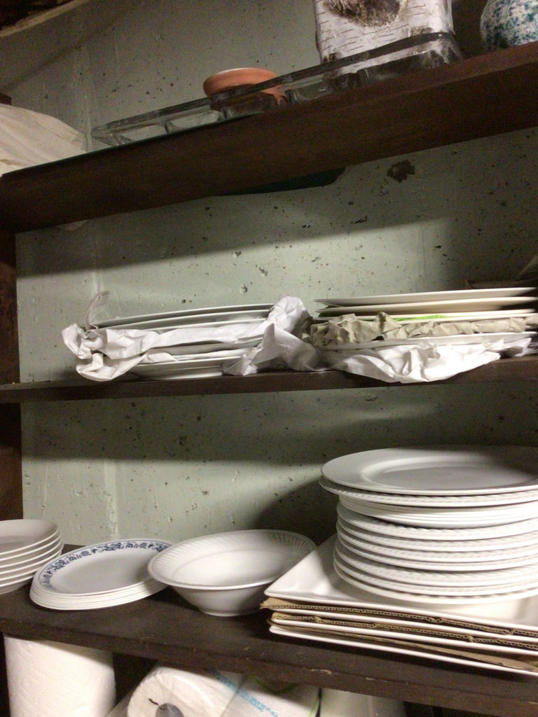 white ceramic plates and bowls - image 1 of 4