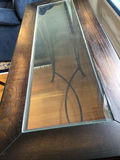 Glass-top metal console table - thumbnail 2 of 2