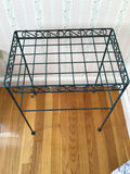 Wrought-iron grid-top four-legged stand - thumbnail 2 of 2