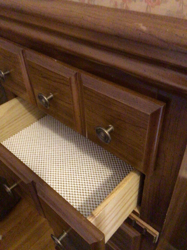 Tall wooden dresser with multiple drawers - image 3 of 3