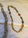 Shell bead necklace and colorful beaded necklace - thumbnail 2 of 3