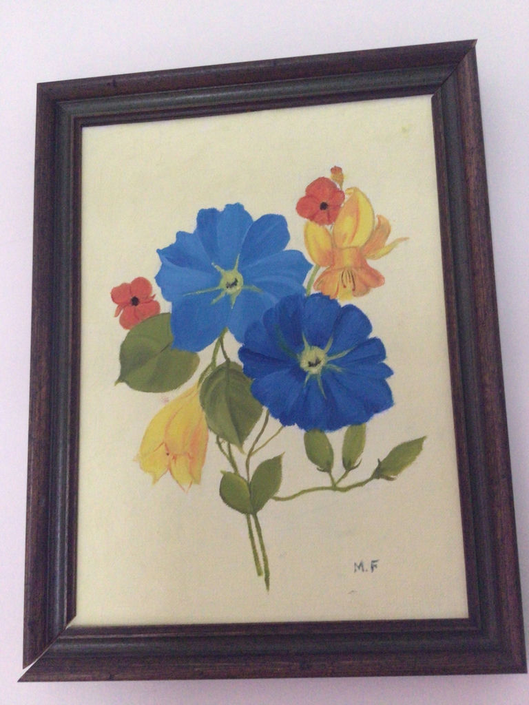 Two Framed Floral Prints - image 3 of 3